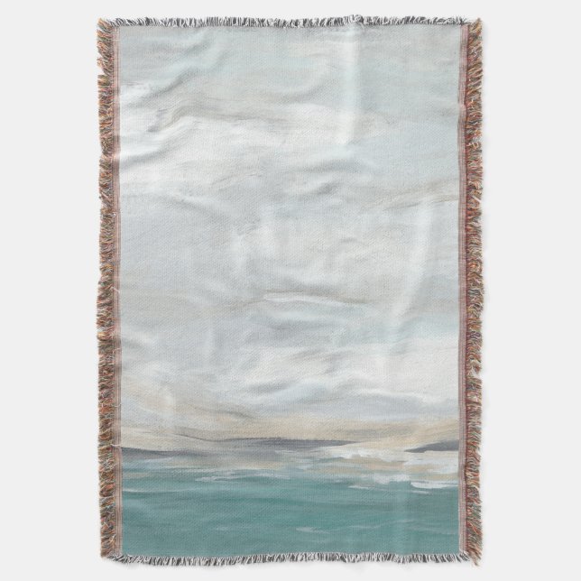 Seafoam Vista Throw Blanket (Front Vertical)