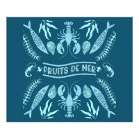 Seafood Art Decor Prints
