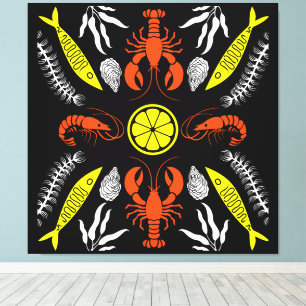 Seafood Art Decor Prints