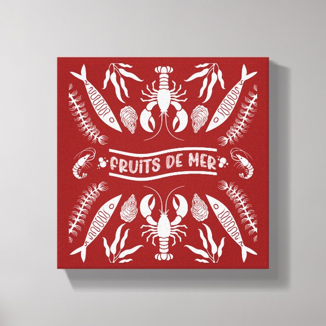 Seafood Art Decor Prints (Front)
