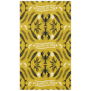 Seafood Art Decor Prints Tablecloth