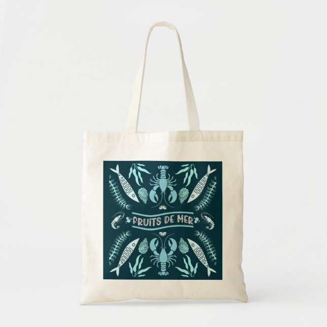 Seafood Art Decor Prints Tote Bag (Front)