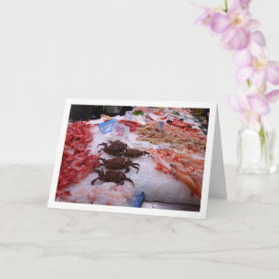 Seafood at the Mercado Central, Valencia, Spain Card