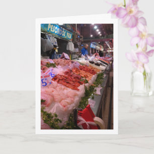 Seafood at the Mercado Central, Valencia, Spain Card