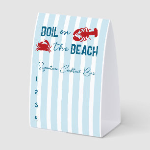 Seafood Boil Bachelorette Party Cocktail Menu