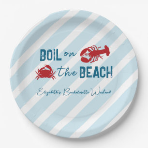Seafood Boil Bachelorette Party Paper Plate