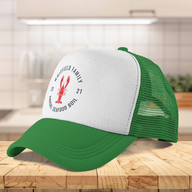 Seafood Boil Custom Matching Family Crawfish Trucker Hat (Seafood Boil Custom Matching Family Crawfish Trucker Hat)