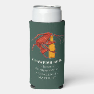 Seafood Boil Engagement Party Seltzer Can Cooler