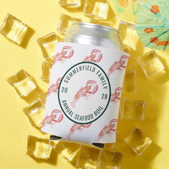 Seafood Boil Family Lobster Crawfish Party Can Cooler (In Situ Summer)