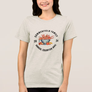 Seafood Boil Family Reunion Matching Tri-Blend Shirt