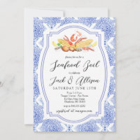 Seafood Boil Invitation, Low country Boil Shower