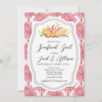 Seafood Boil Invitation, Low country Boil Shower