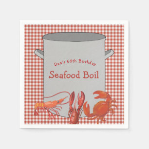 Seafood Boil  Personalised  Napkin