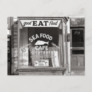 Seafood Cafe, 1937 Postcard