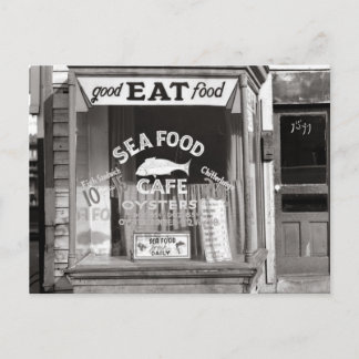 Seafood Cafe, 1937 Postcard