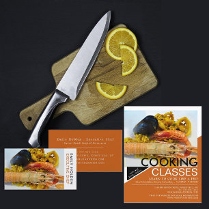 Seafood, Chef, Cooking Business Card