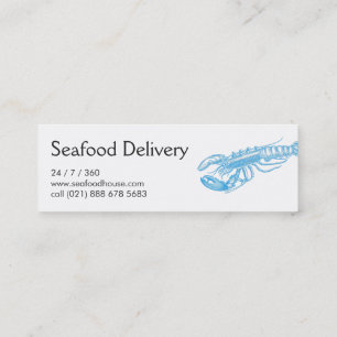 Seafood delivery mini business card