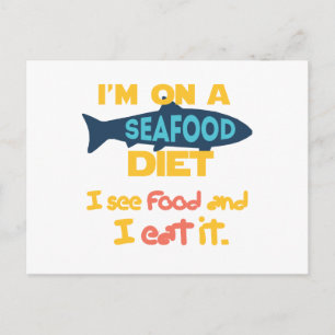 Seafood Diet Postcard
