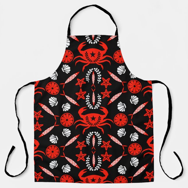 Seafood Foodie Gifts Apron (Front)