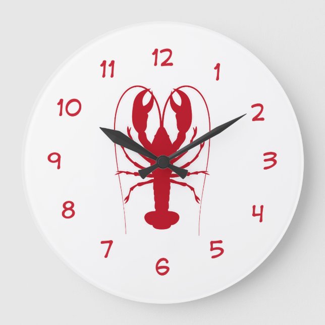 Seafood Kitchen Lobster Clock (Front)