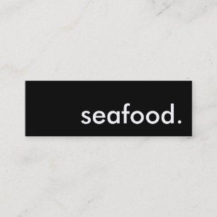 seafood. mini business card