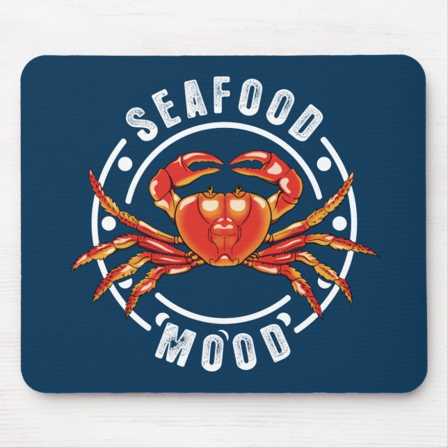 Seafood Mood - Crab Mouse Mat (Front)