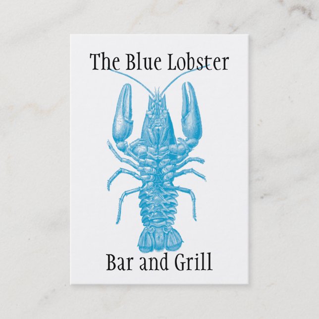 Seafood or fishing theme business card (Front)