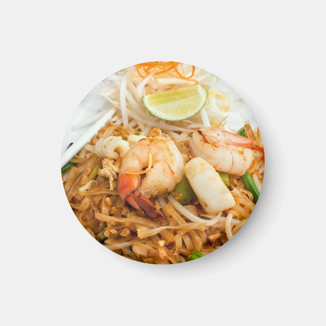 Seafood Pad Thai Fried Rice Noodles Magnet (Front)