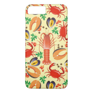 Seafood Pattern iPhone 8 Plus/7 Plus Case