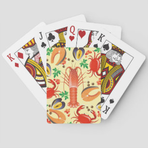 Seafood Pattern Playing Cards