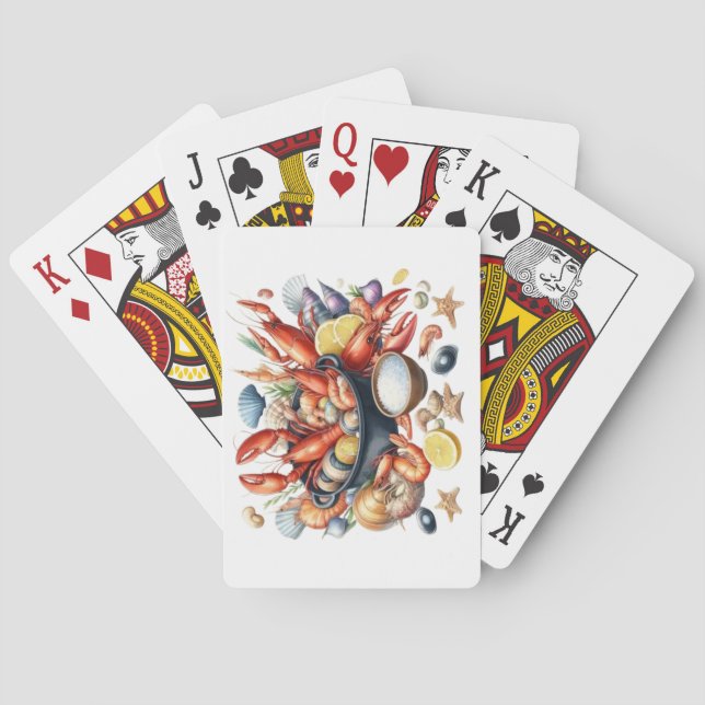 Seafood Playing Cards (Back)