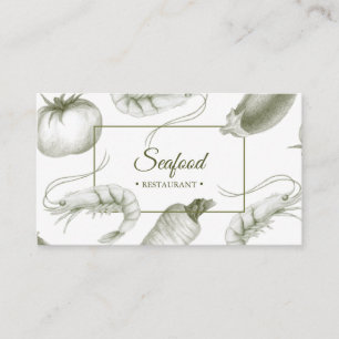 Seafood Restaurant Business Card