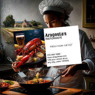 Seafood Restaurant Business Card