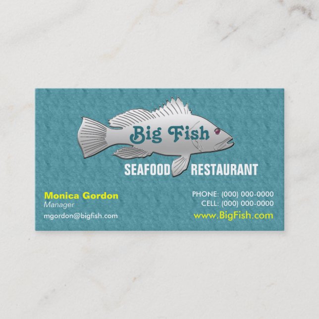 Seafood Restaurant Business Card (Front)