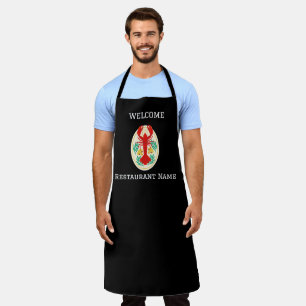 Seafood restaurant welcome red lobster Personalise Apron