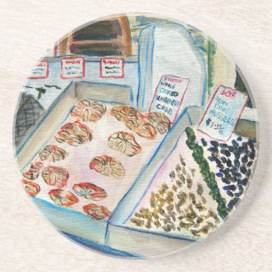 Seafood Sale Drink Coaster (Pike Place)