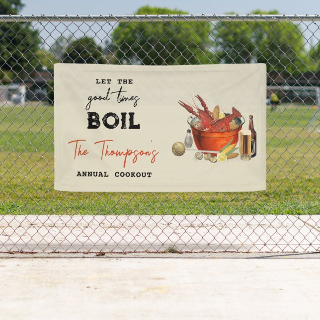 Seafood Summer Annual Crawfish Boil Party Banner (Insitu)