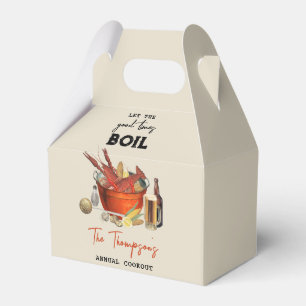 Seafood Summer Annual Crawfish Boil Party Favour Box