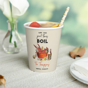 Seafood Summer Annual Crawfish Boil Party Paper Cups
