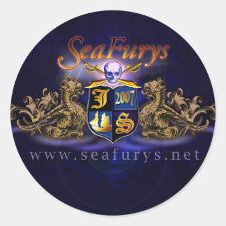 SeaFurys Shield (Blue) Stickers