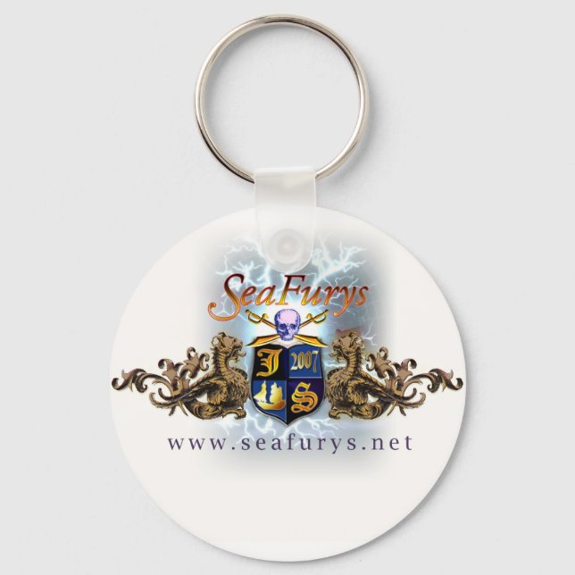SeaFurys Shield (White) Keychain (Front)