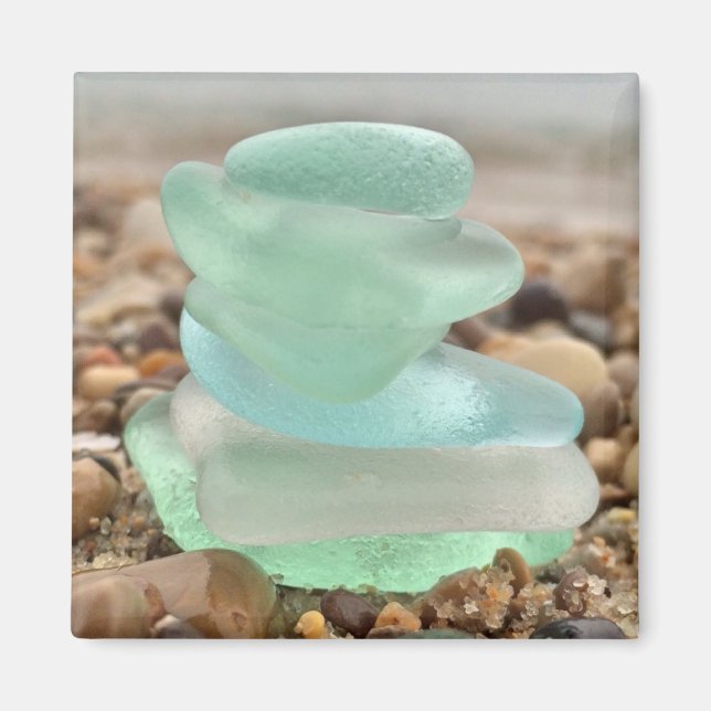Seaglass and sand magnet (Front)
