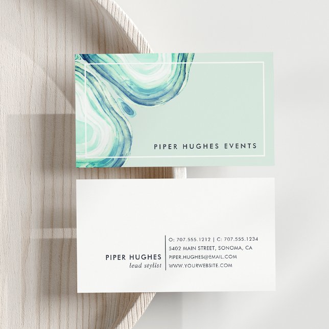 Seaglass Geode Business Card (Creator Uploaded)