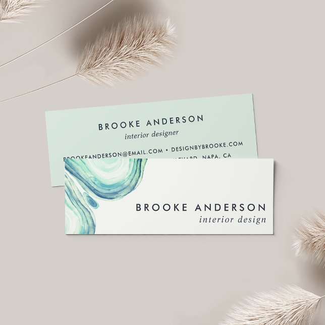 Seaglass Geode Mini Business Card (Creator Uploaded)