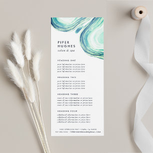Seaglass Geode   Services or Price List Rack Card