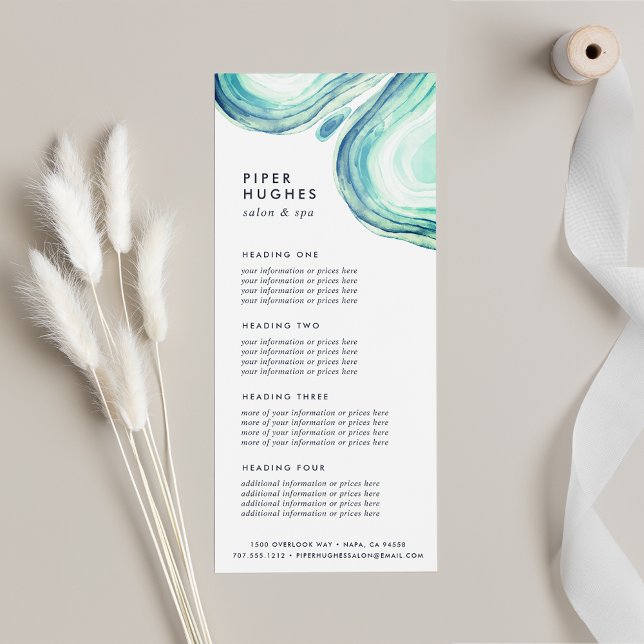 Seaglass Geode | Services or Price List Rack Card (Creator Uploaded)
