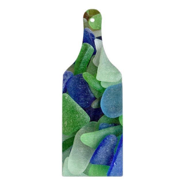 Seaglass glass cutting board (Front)