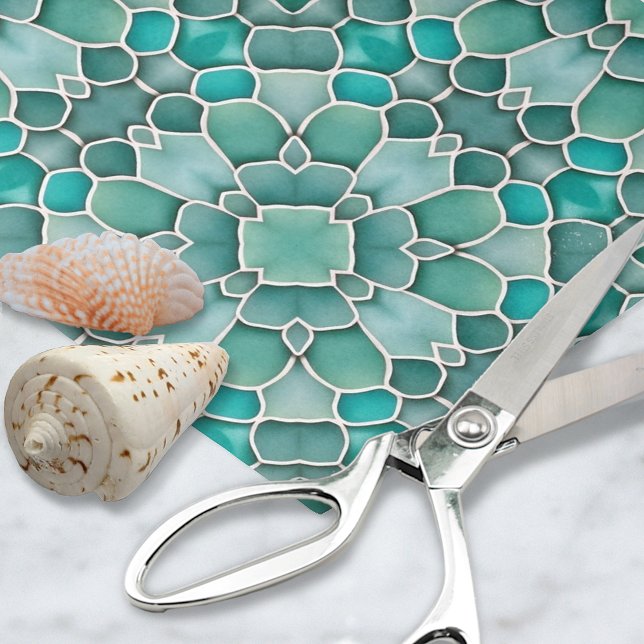 Seaglass Mosaic Pattern Ocean Theme Craft Projects Tissue Paper (Creator Uploaded)