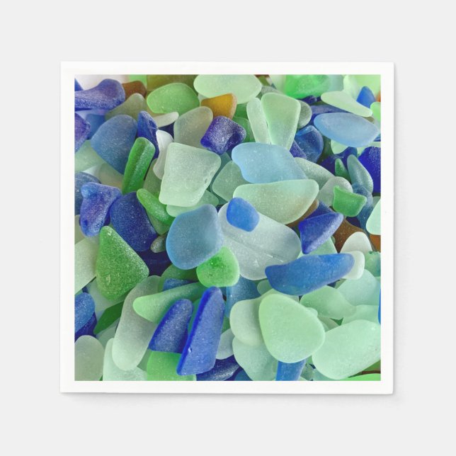 Seaglass paper napkins (Front)