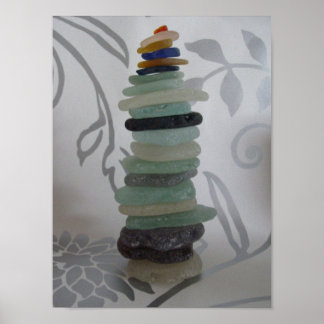 seaglass stack poster